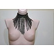 Bizonder Hals ketting Strass Zwart