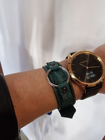 Bizonder Leer Polsbandje Groen