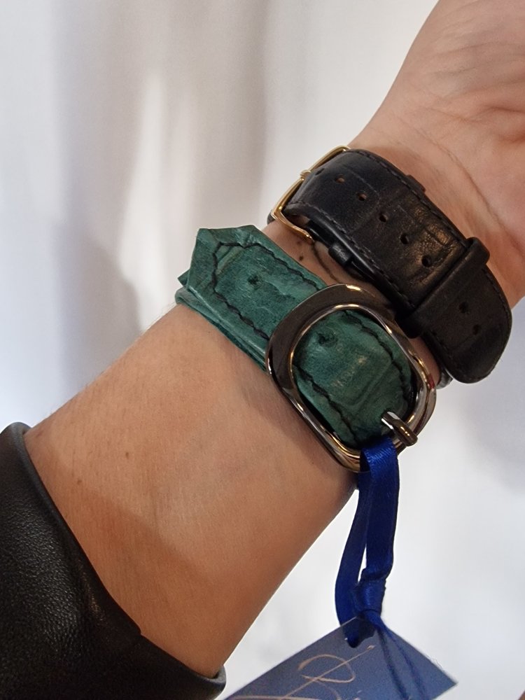 Bizonder Leer Polsbandje Groen