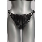 VoyeurX String Fringe Zwart