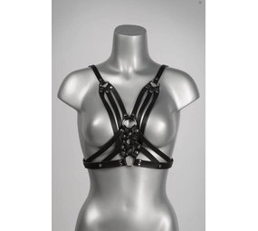VoyeurX Leren Harnas Allure Zilver VoyeurX Leren Harnas Allure Zilver