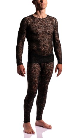 Manstore Shirt Lange Mouwen Kant M2275