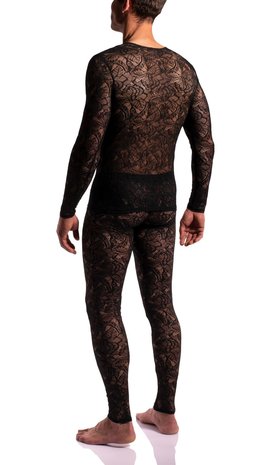 Manstore Shirt Lange Mouwen Kant M2275