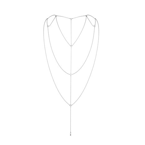 Bijoux Indiscrets Rug en Decolleté ketting Zilver