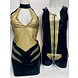 Lovely Latex by Brigitte More Latex Tanktop Zwart Goud Glitter Lovely Latex by Brigitte More Latex Tanktop Zwart Goud Glitter