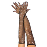 Leg Avenue Net Handschoenen met Strass