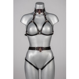 VoyeurX Leren Ouvert Slip Lock Rose Goud VoyeurX Leren Ouvert Slip Lock Rose Goud