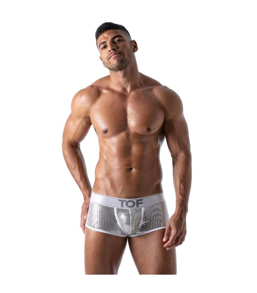 TOF Paris Glitter Short Wit Zilver