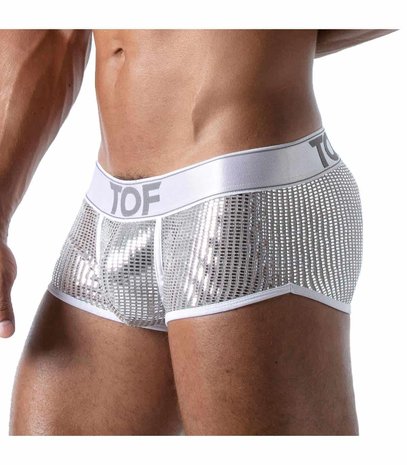 TOF Paris Glitter Short Wit Zilver