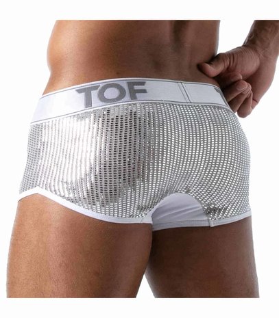 TOF Paris Glitter Short Wit Zilver