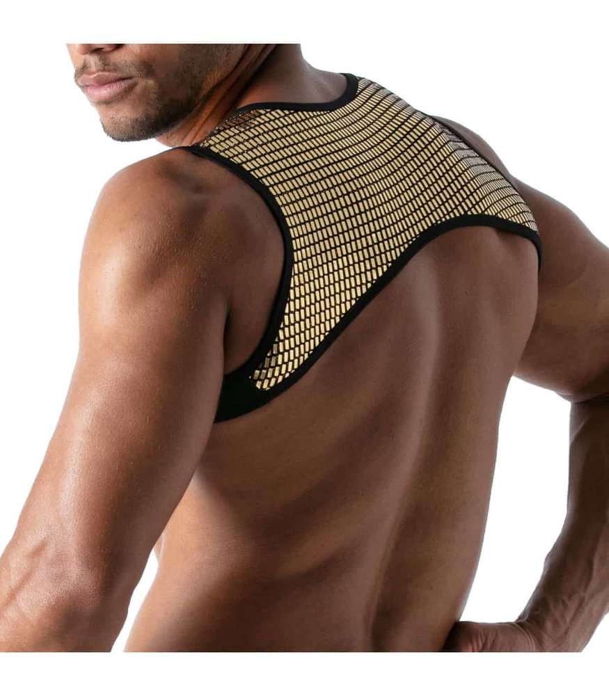 TOF Paris Glitter Harnas Zwart Goud