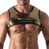 TOF Paris Glitter Harnas Zwart Goud TOF Paris Glitter Harnas Zwart Goud