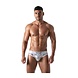 TOF Paris Glitter Jockstrap Wit Zilver