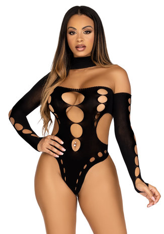 Leg Avenue String Body Zwart LA89313