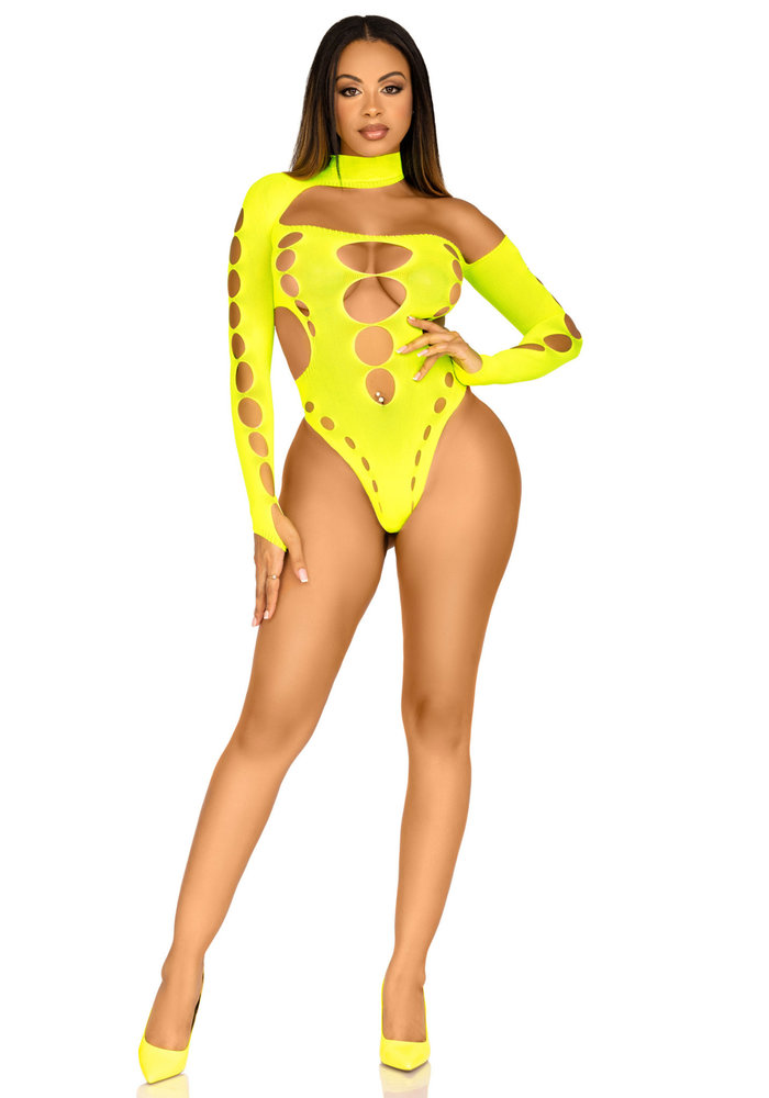 Leg Avenue String Body Neon Geel 89310