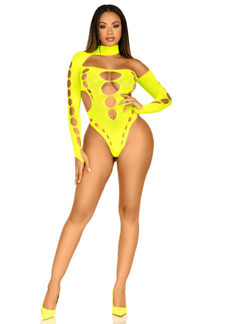 Leg Avenue String Body Neon Geel 89310