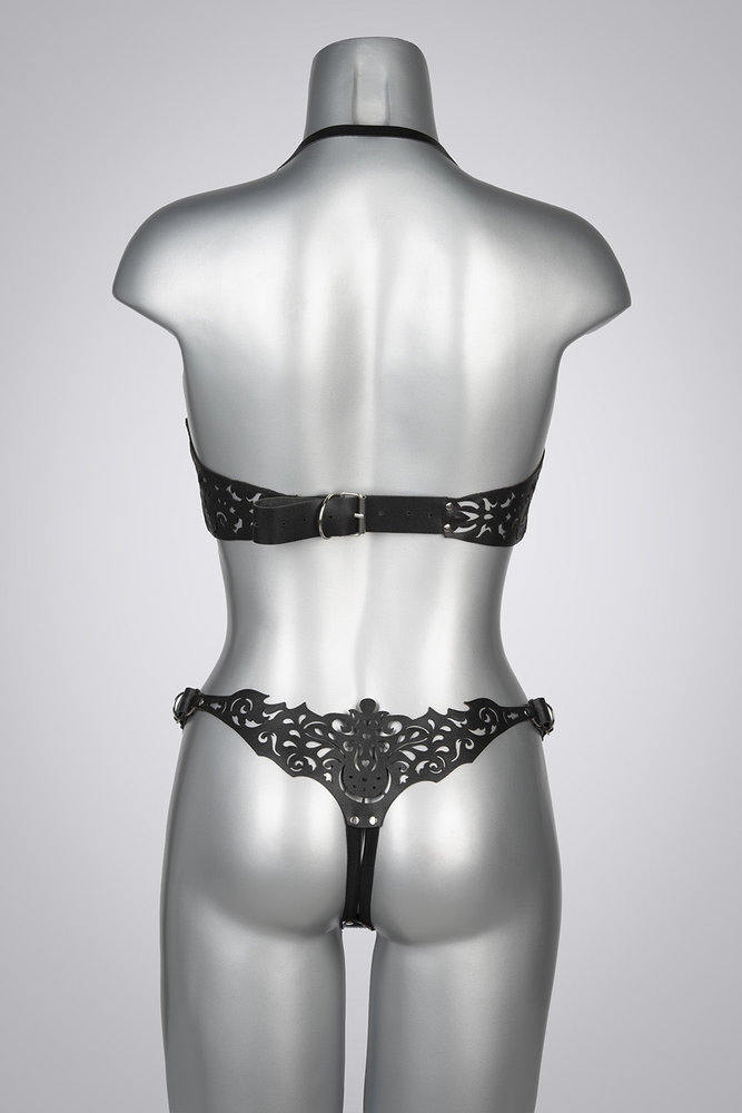 VoyeurX String Lucy Laser Cut Leer VoyeurX String Lucy Laser Cut Leer