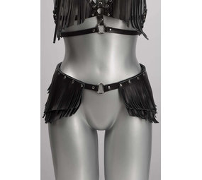 VoyeurX Rok Fringe Zwart