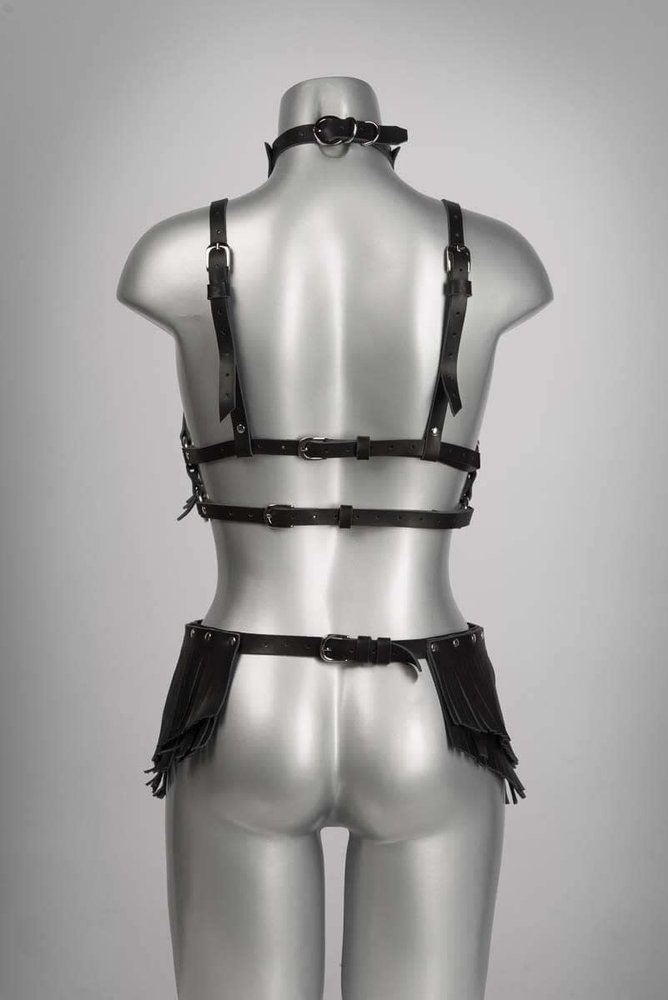 VoyeurX Rokje Fringe Zilveren Afwerking