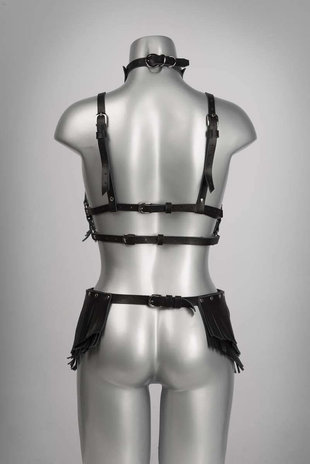 VoyeurX Rok Fringe Zwart