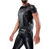 TOF Paris PU Leren Fetish Polo TOF Paris PU Leren Fetish Polo