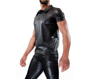 TOF Paris PU Leren Fetish Polo TOF Paris PU Leren Fetish Polo