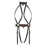 VoyeurX Leren Body Lock Rose Goud