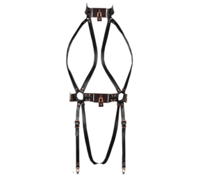 VoyeurX Leren Body Lock Rose Goud VoyeurX Leren Body Lock Rose Goud