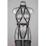 VoyeurX Leren Body Lock Rose Goud