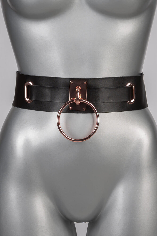 VoyeurX Leren Taille Riem Eternity Rose Goud VoyeurX Leren Taille Riem Eternity Rose Goud