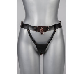 VoyeurX Leren String Lock Rose Goud VoyeurX Leren String Lock Rose Goud