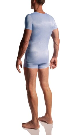 Manstore Casual T-Shirt Blauw M2290