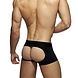 Addicted Bottemless Fetish Boxer Zwart ADF93
