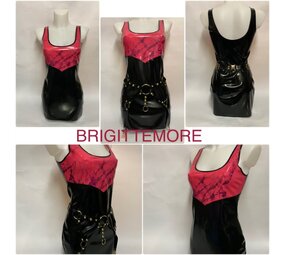 Lovely Latex by Brigitte More Latex Olivia Jurk met Roze Design Latex - M Lovely Latex by Brigitte More Latex Olivia Jurk met Roze Design Latex - M