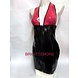 Lovely Latex by Brigitte More Halter Jurk met Roze Design Latex - L