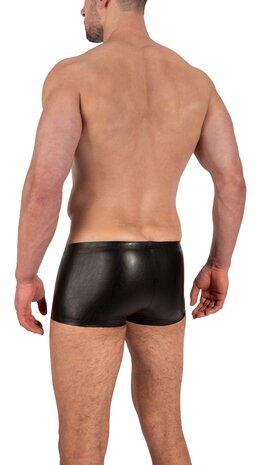 Manstore PU Leren Short met Drukkers M2270