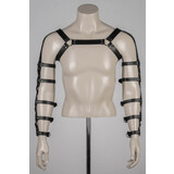 VoyeurX Leren Harnas met Mouwen