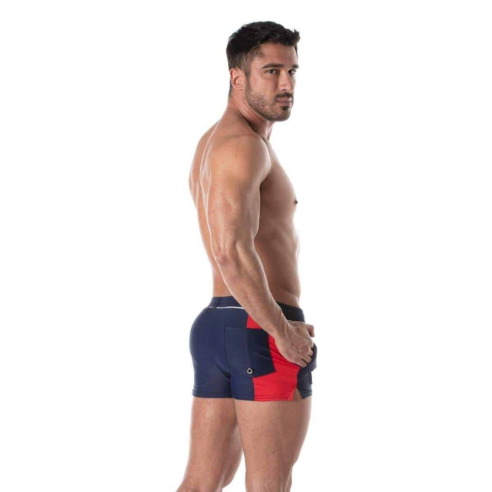 TOF Paris Zwemshort Holidays Blauw Rood