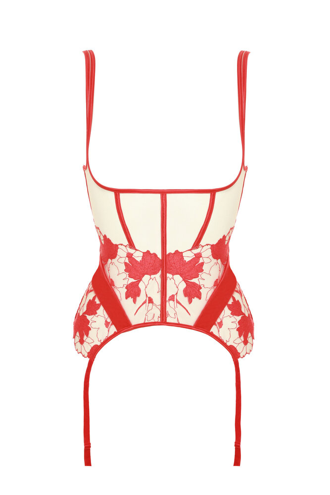 Prelude Milano Open Cup Corset Rood Dolce Vita Prelude Milano Open Cup Corset Rood Dolce Vita