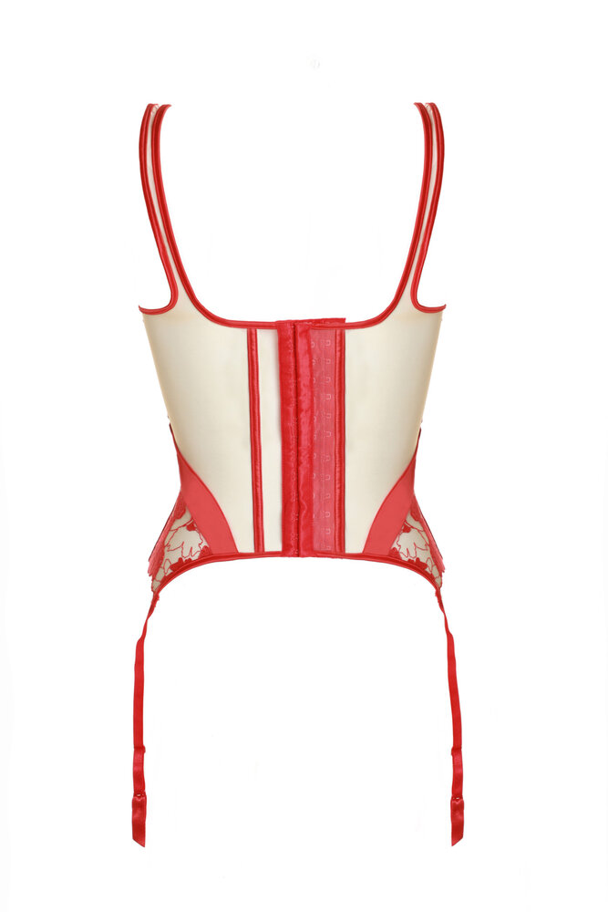 Prelude Milano Open Cup Corset Rood Dolce Vita Prelude Milano Open Cup Corset Rood Dolce Vita