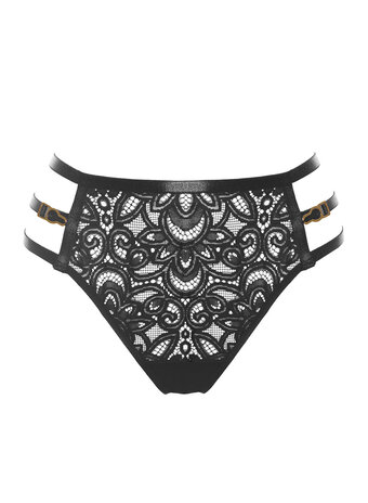 Jolidon High Waist String Black Rain Jolidon High Waist String Black Rain