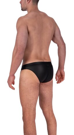 Manstore PU Leren Slip met Rits M2326 Manstore PU Leren Slip met Rits M2326