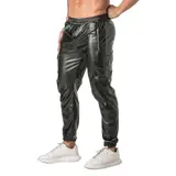 TOF Paris Imitatie Leren Sweat Pants TOF Paris Imitatie Leren Sweat Pants