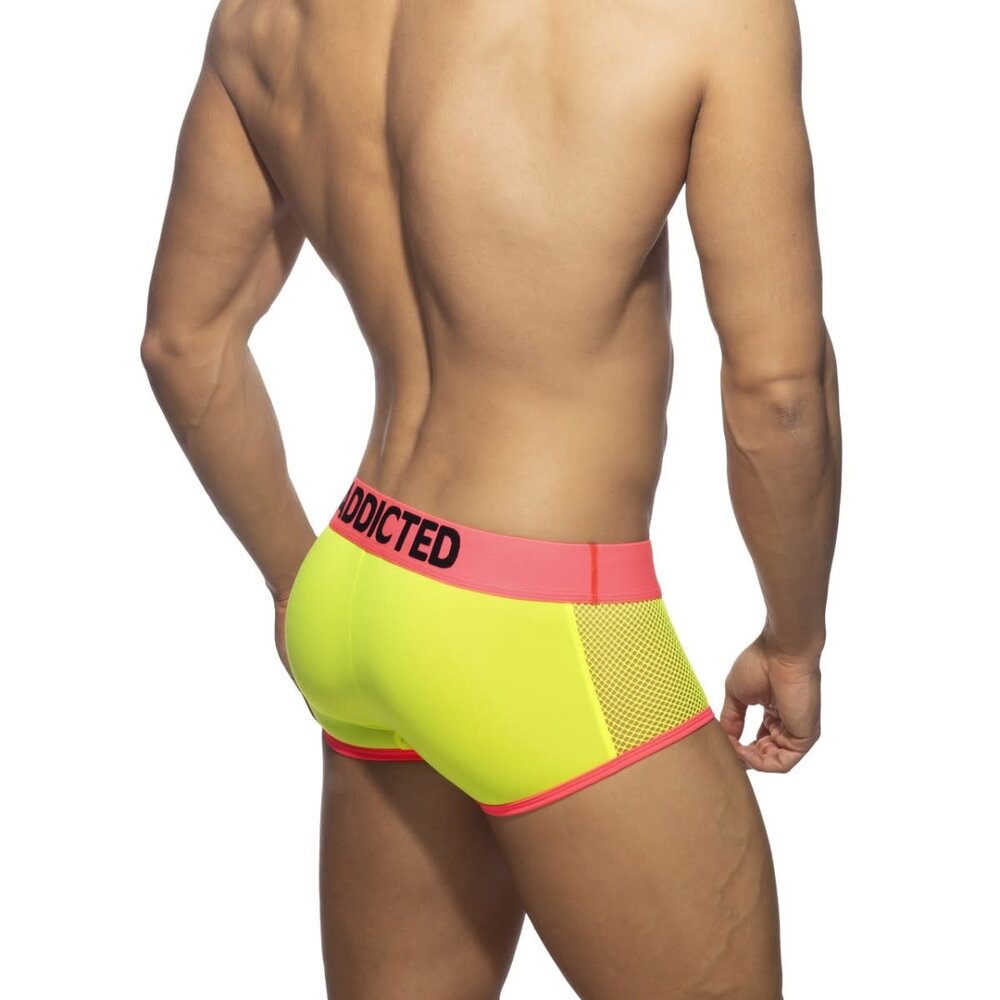Addicted Neon Mesh Boxershort Geel