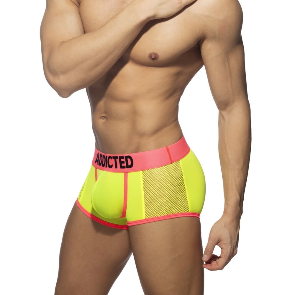 Addicted Neon Mesh Boxershort Geel