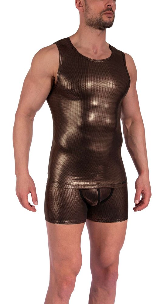 Manstore Slimfit Tanktop Koper M2366