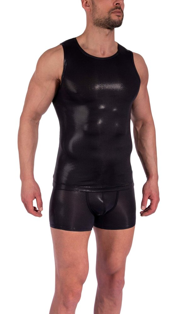 Manstore Slimfit Tanktop Zwart M2366