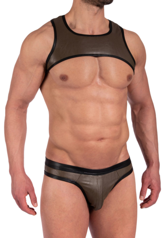 Manstore Harnas Top Imitatie Leer M2370