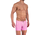 Lak Boxershort met Rits Roze M2373