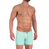 Manstore Lak Boxershort met Rits Mint M2373